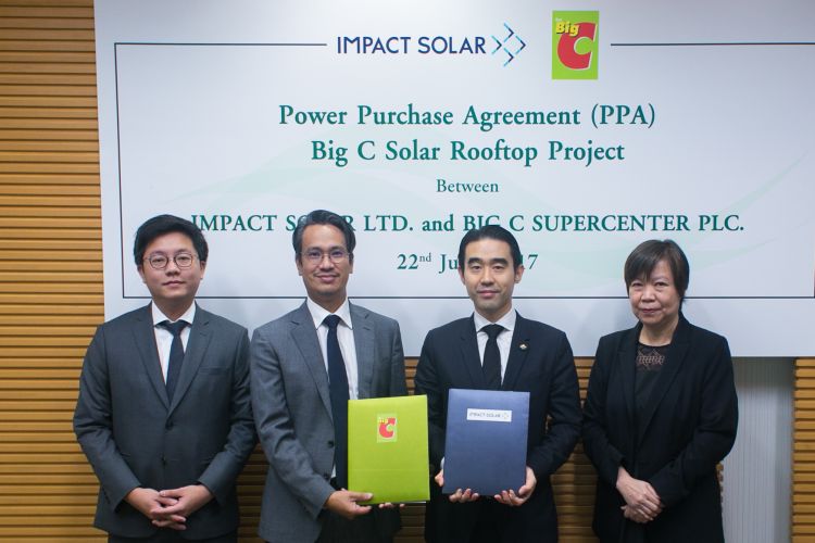 Impact Solar จับมือ Big C ติดตั้งโซล่าร์รูฟท็อปทั่วประเทศรวม 16 MW